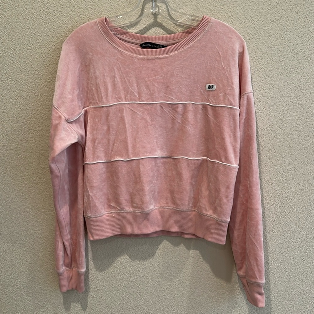 Abercrombie & Fitch Pink velvet Sweatshirt